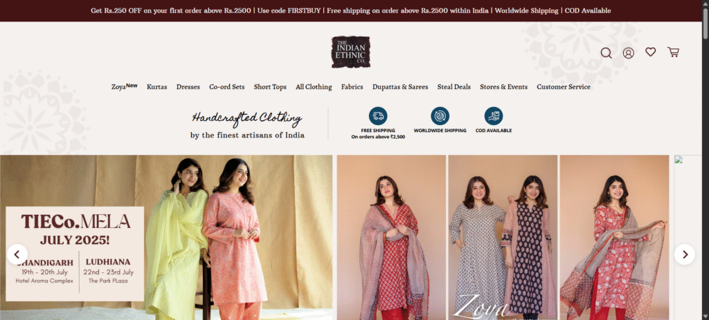 10 Need to Know Indian Ethnic Wear Brands for Women 9 The Indian Ethnic Co.