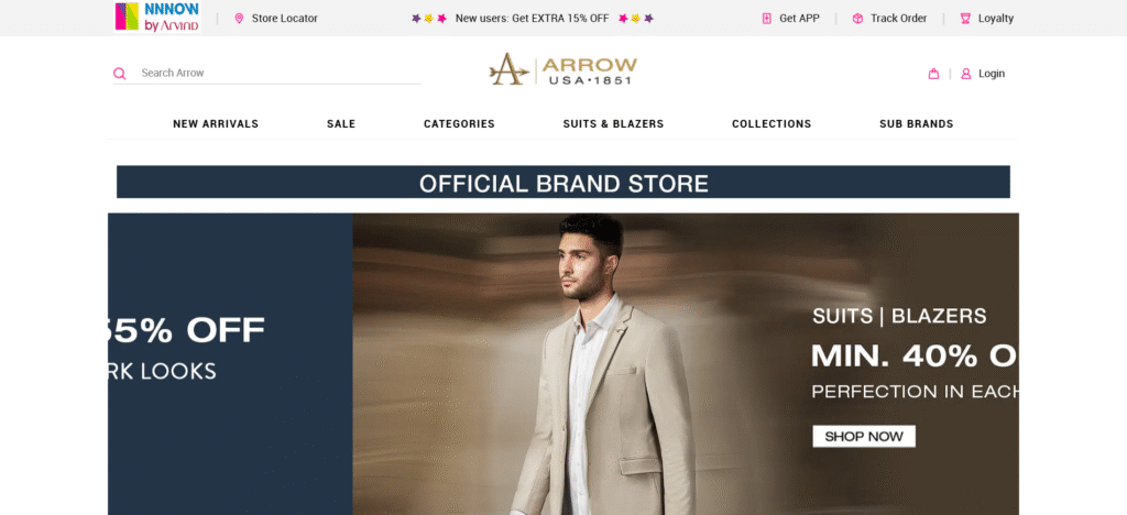 9 Fashion Brands Just for Men in India 4 Arrow