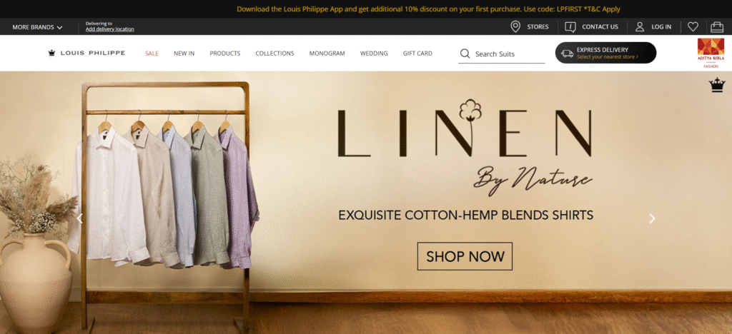 9 Fashion Brands Just for Men in India 2 Louis Philippe